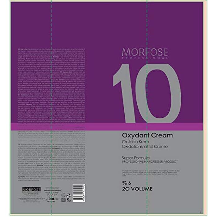 MORFOSE 10 Oxidant Cream 6% 20 Vol 1000 ml - Image 4